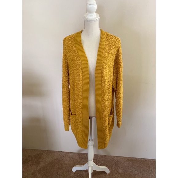 Bobbie Brooks Mustard Yellow Cardigan 